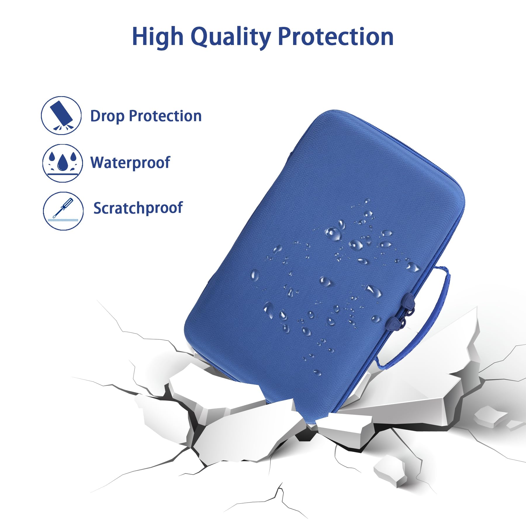Aenllosi Hard Carrying Case Compatible with Bose New SoundLink Max Portable Speaker,Dusk Blue (Case Only) - Image 4