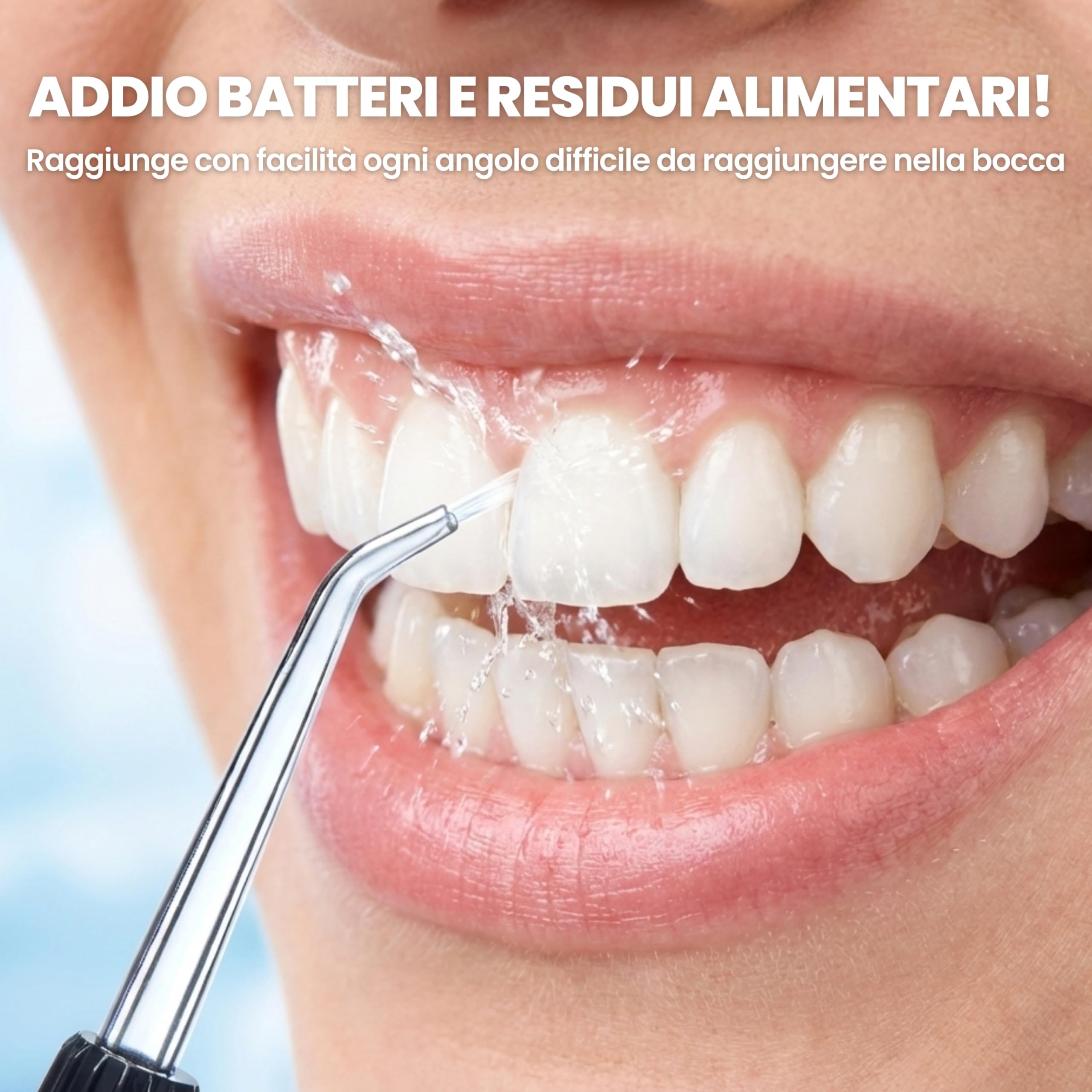 NEOPULSE® My First Jet Dentale Ultra-Compact - Idropulsore 2 in 1-4 cannule, 6 pressioni regolabili, 165 ml serbatoio rimovibile - elimina la placca dentale, pulisce i dispositivi ortodontici - verde
