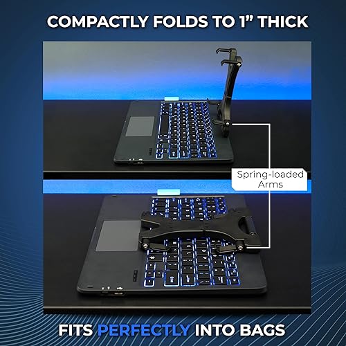 Miniatura 3 de DeckTop - Teclado Steam Deck y mouse Bluetooth Trackpad con accesorio LED multicolor para laptop Valve Linux PC Accesorios (Steam DeckROG Ally)