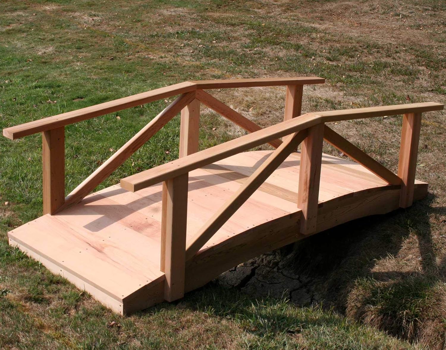 Cedar Pearl River Garden Bridge Size: 6', Finish: Cedar Stain/Sealer