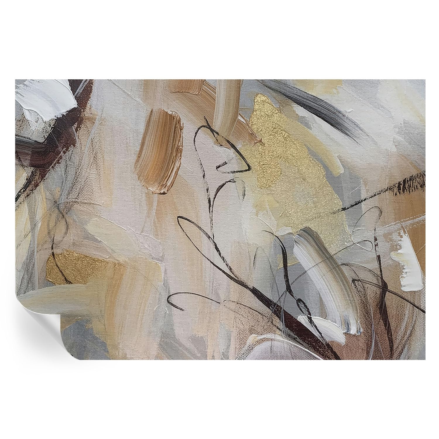 Murales y vinilos decorativos de pared 152x104 cm con estampados abstractos para estancias