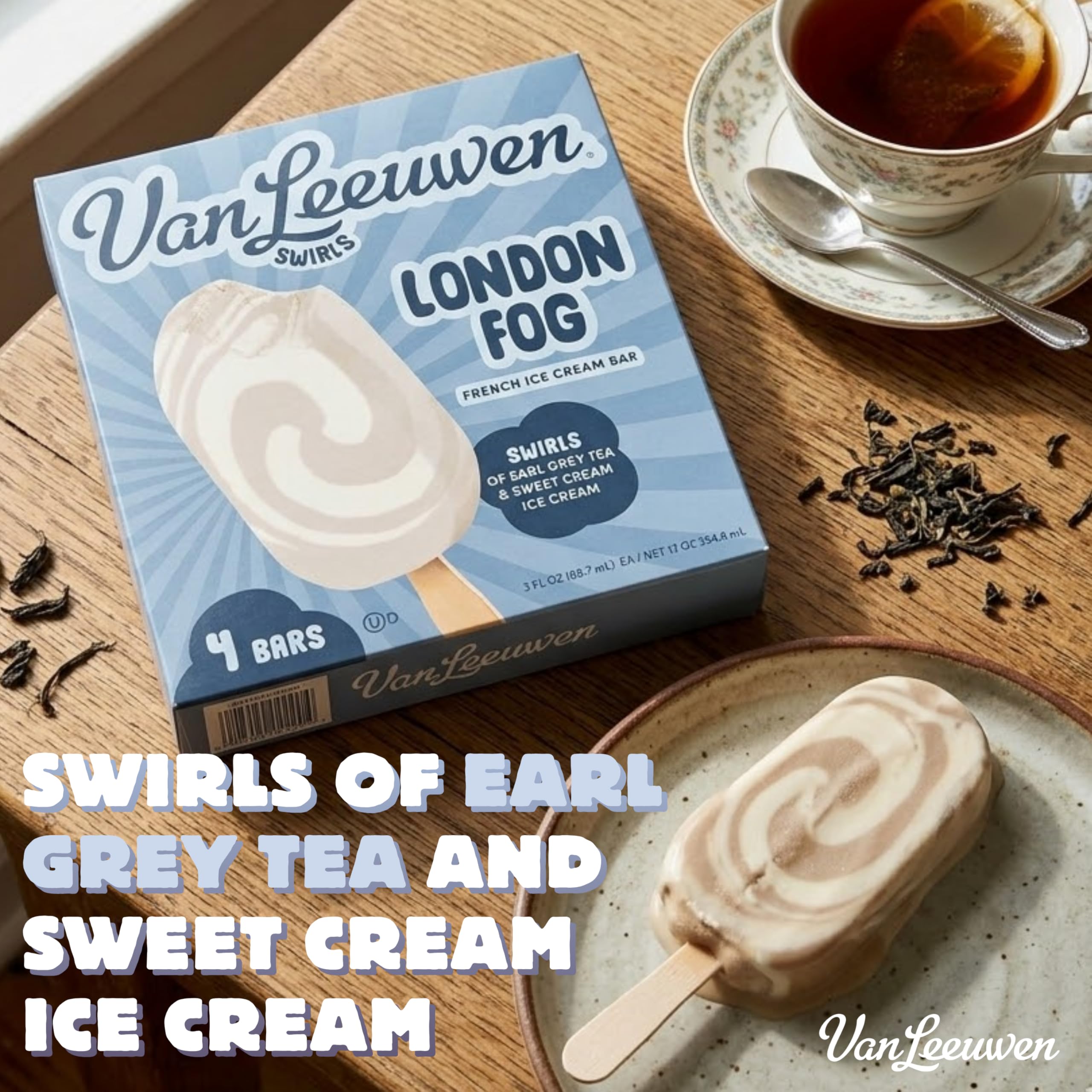 london fog ice cream flavor Amazon.com: Van Leeuwen London Fog Ice Cream Bars, 4 Count 12 oz (Frozen) :  Grocery & Gourmet Food