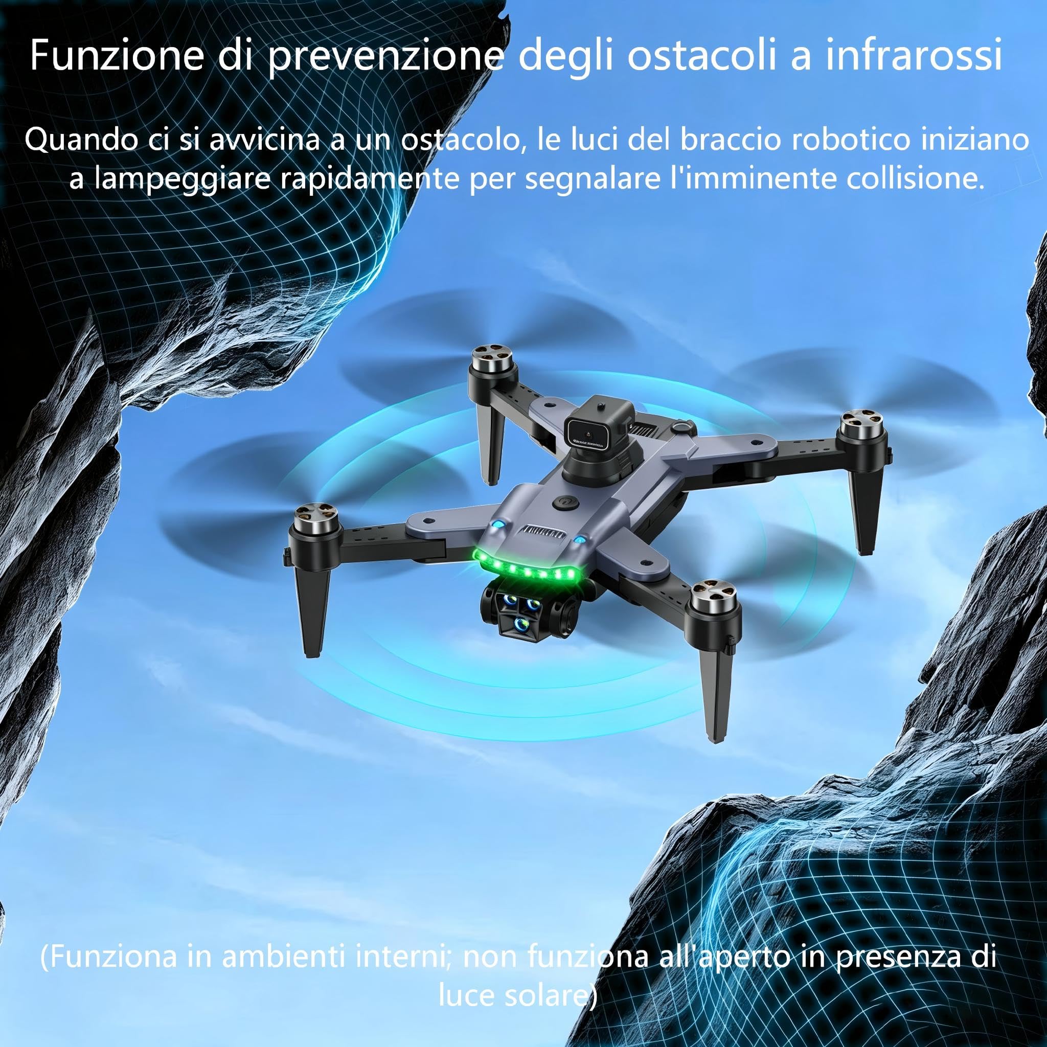 S166 Drone con Telecamera 4K Professionale, Meno di 249g, Fino a 68 Minuti di Volo (3 Batterie), GPS Rientro Automatico, Motore Brushless, Modalità Follow Me per Principianti（Nero）