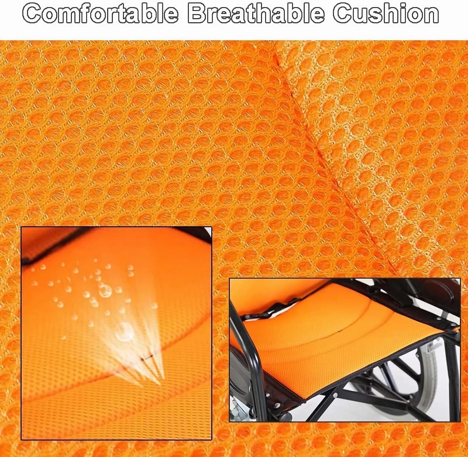 Silla de Ruedas de Transporte Ligera Plegable con Reposapies Basculante Y Asiento Respabatible Silla de Ruedas/D