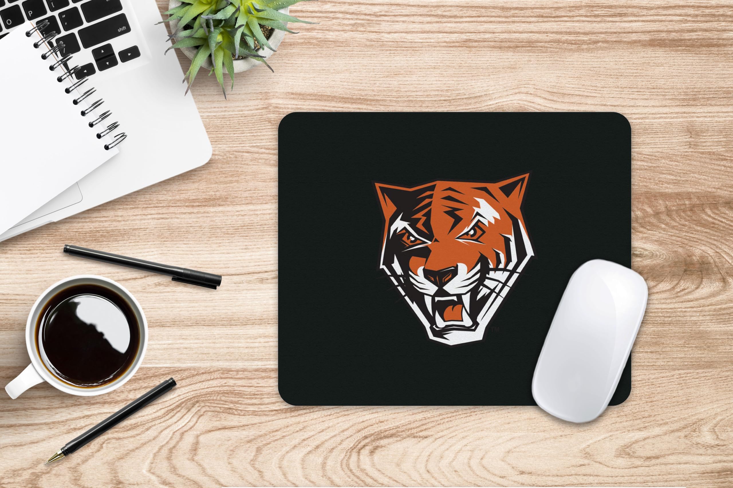 Mouse Pad, Fabric, Buffalo State College Standard/Floral White