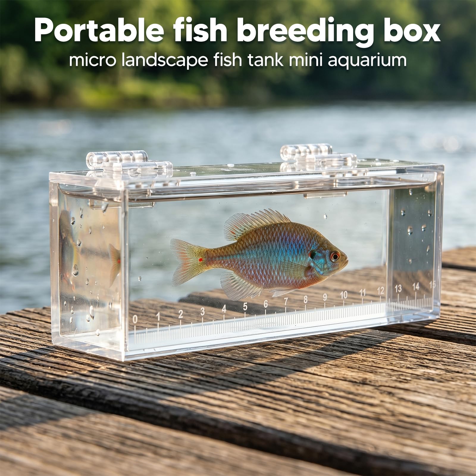 gazechimp Fishing Photo Tank Fish Viewing Box Acrylic Hatching