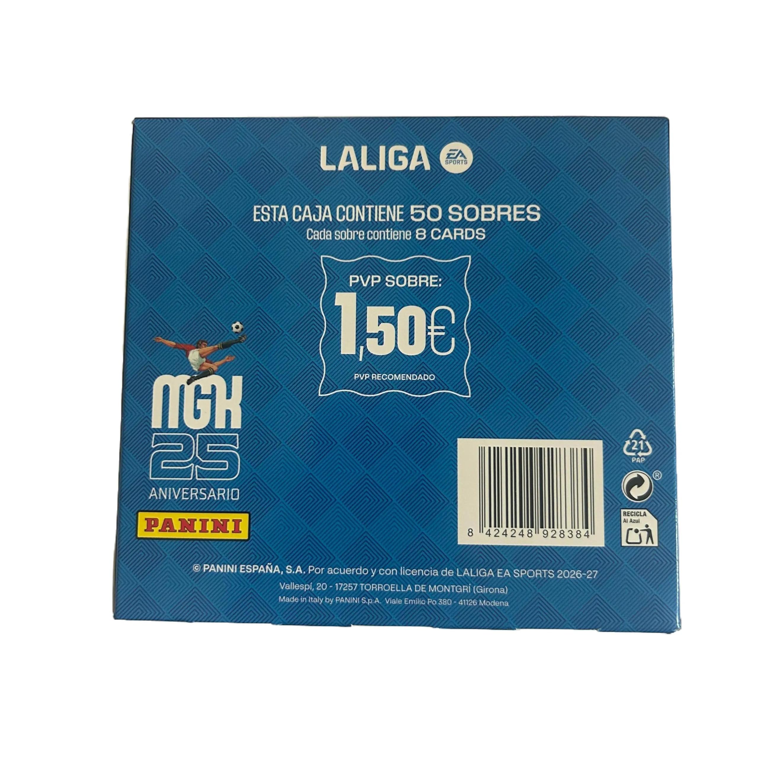 Megacracks 2026/27 LaLiga Caja de 50 Sobres, 400 Cartas