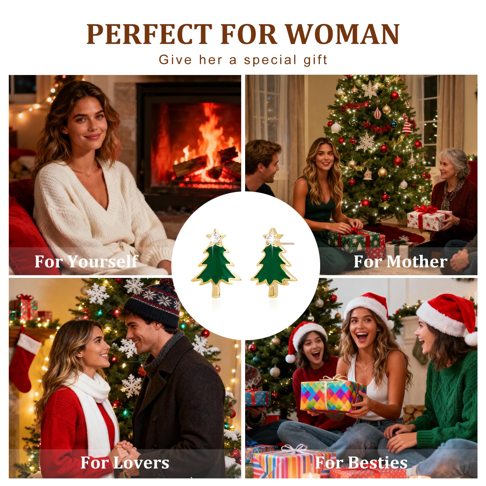 Jean Beau Pearl Flower Leaf Stud Earrings for Women Statement Cluster CZ Pearls Earring Gold Plated Sterling Silver Wedding Prom Birthday Fashion Jewelry Gift