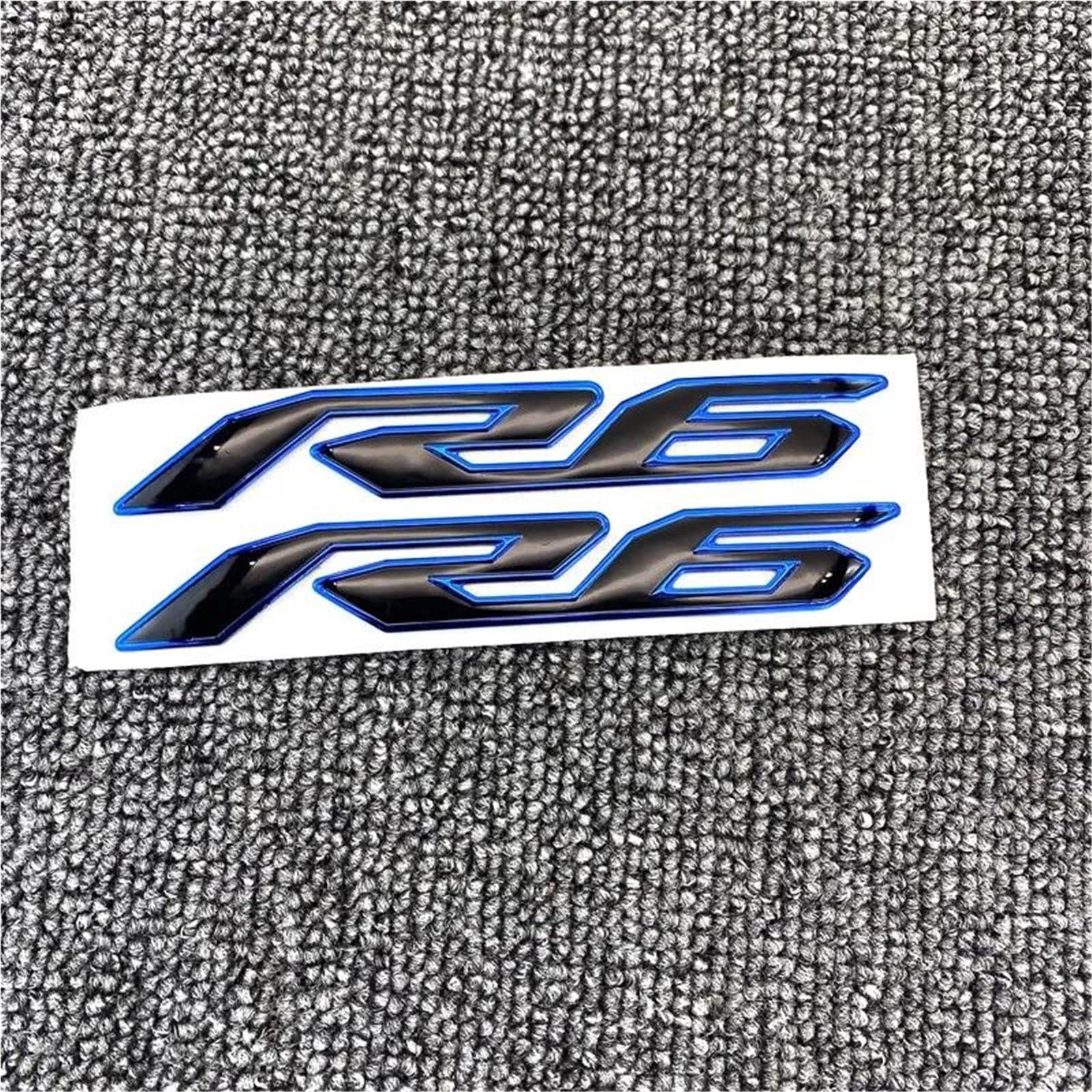 Motorbike Body Side Tank Pad Fairing Decals Stickers for Yamaha YZFR6 YZF600 YZF1000 YZFR1 1998-2015 2016-2019(Blu)