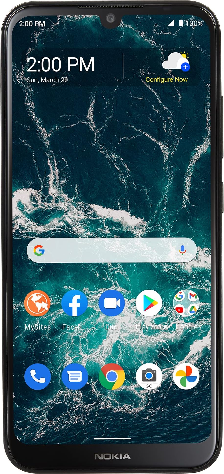 Simple Mobile Nokia C200, 32GB, Grey - Prepaid Smartphone (Locked)