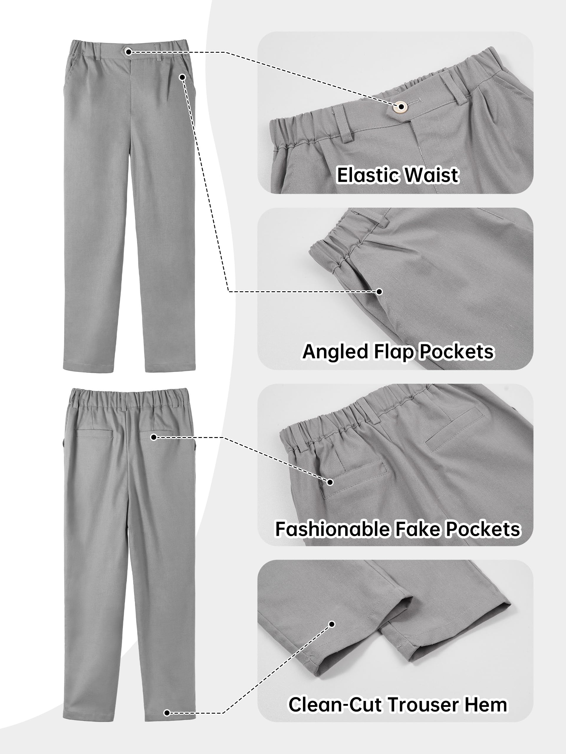LOLANTA Linen Suit for Boys Abito - Set di Vestiti Bambini e Ragazzi (Pacco da 3)