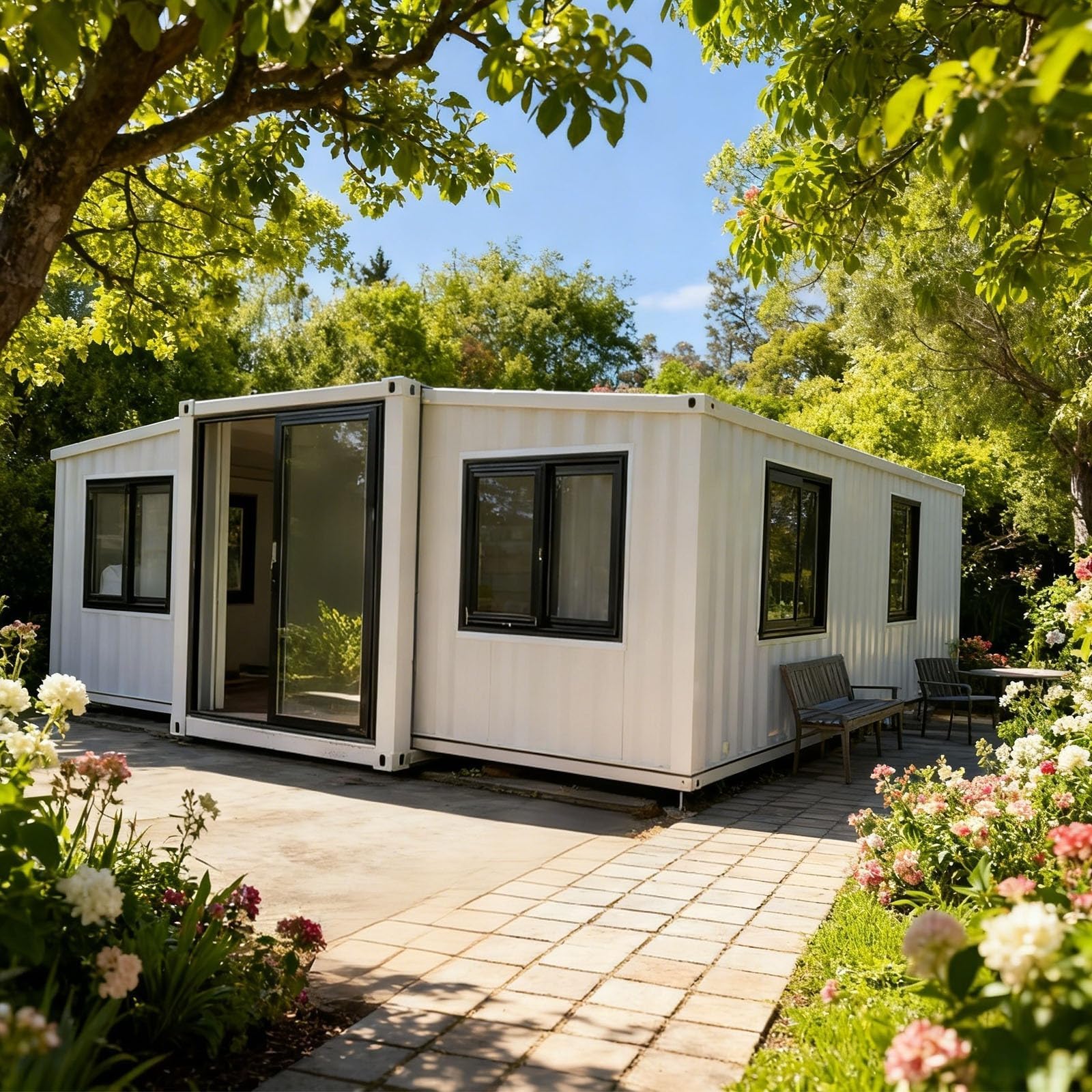 20Ft 30Ft 40Ft Expandable Container Prefabricated House 1 2 3 4 Bedroom Prefab Granny Flat Modern Modular Tiny Home