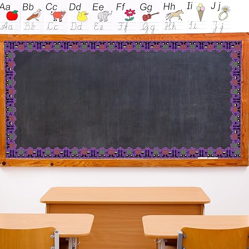 Miniatura 5 de Whaline 69 pies Hocus Pocus Witch - Bordes de tablón de anuncios de Halloween, 60 unidades, calcomanías autoadhesivas para sombrero de bruja, patas