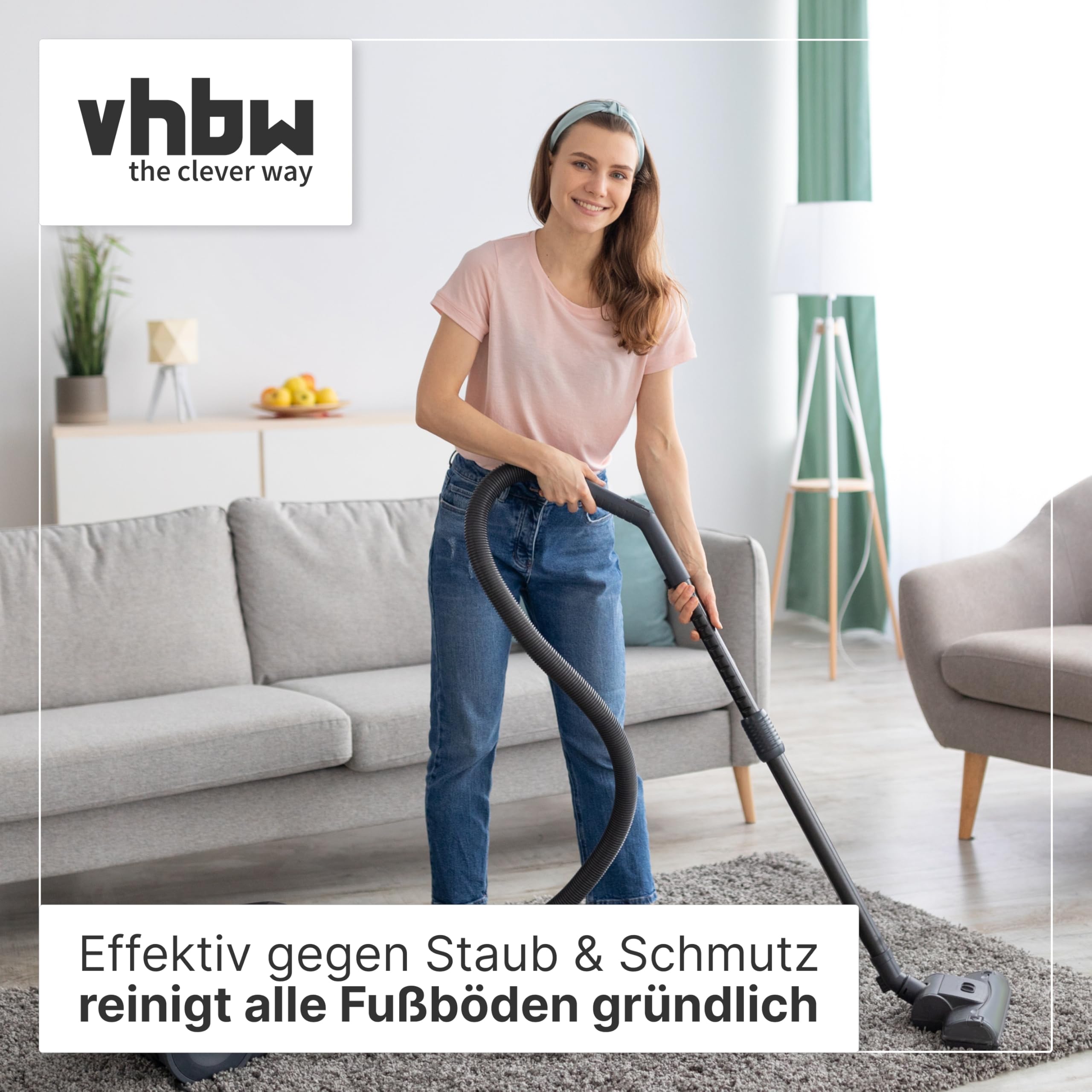 vhbw bocchetta per tappeti compatibile con Hitachi CV-300 P, CV-3300, CV-3200, CV-400P eco, CV-400 eco aspirapolvere con attacco rotondo 32mm