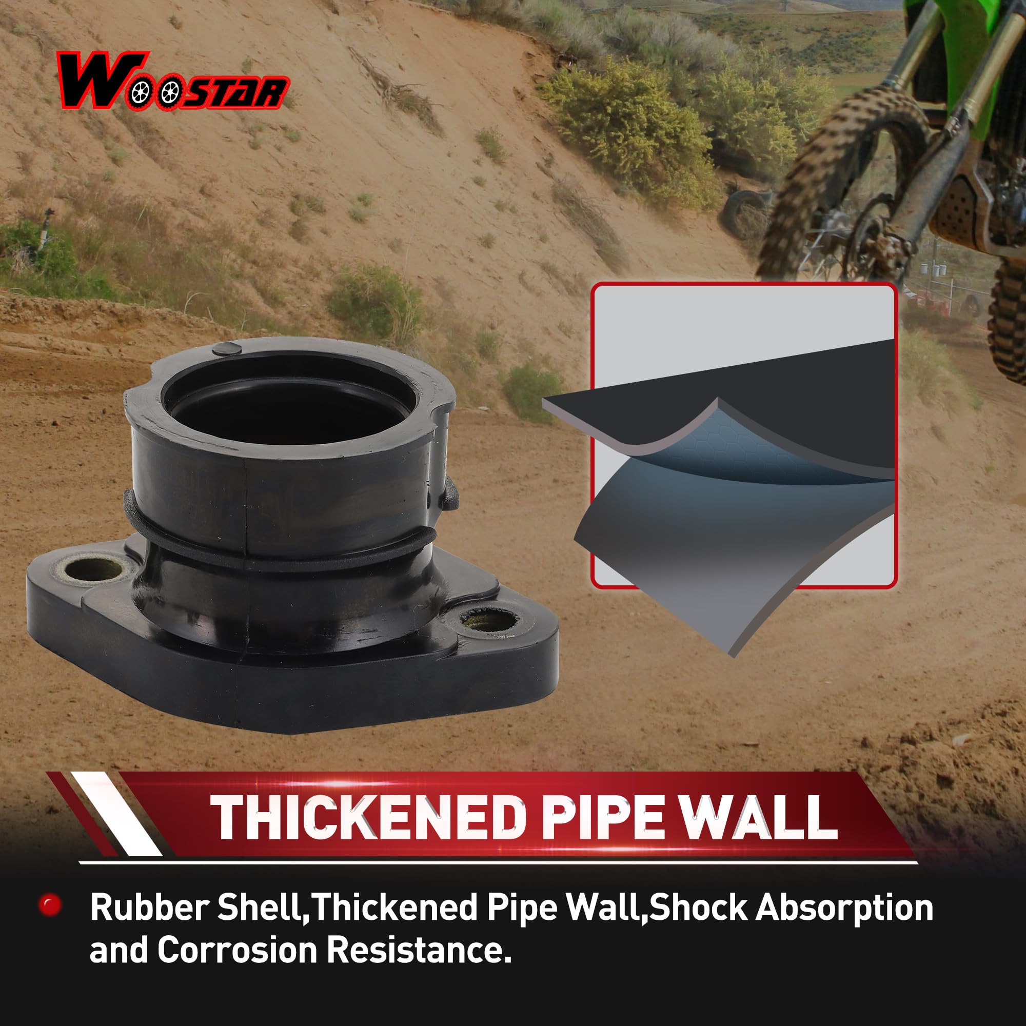 WOOSTAR Carburador Tubo Colector de Admisión Reemplazo para Polaris Trail Blazer 250 Trail Boss 250 Big Boss 250 Xpress 300 OEM #3085013#3083412#3083022