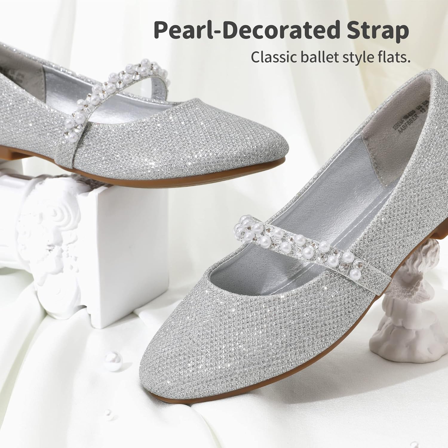 DREAM PAIRS Girls Mary Jane Dress Shoes Ballerina Flats for Wedding, Party (Toddler/Little Kid/Big Kid) - Image 4