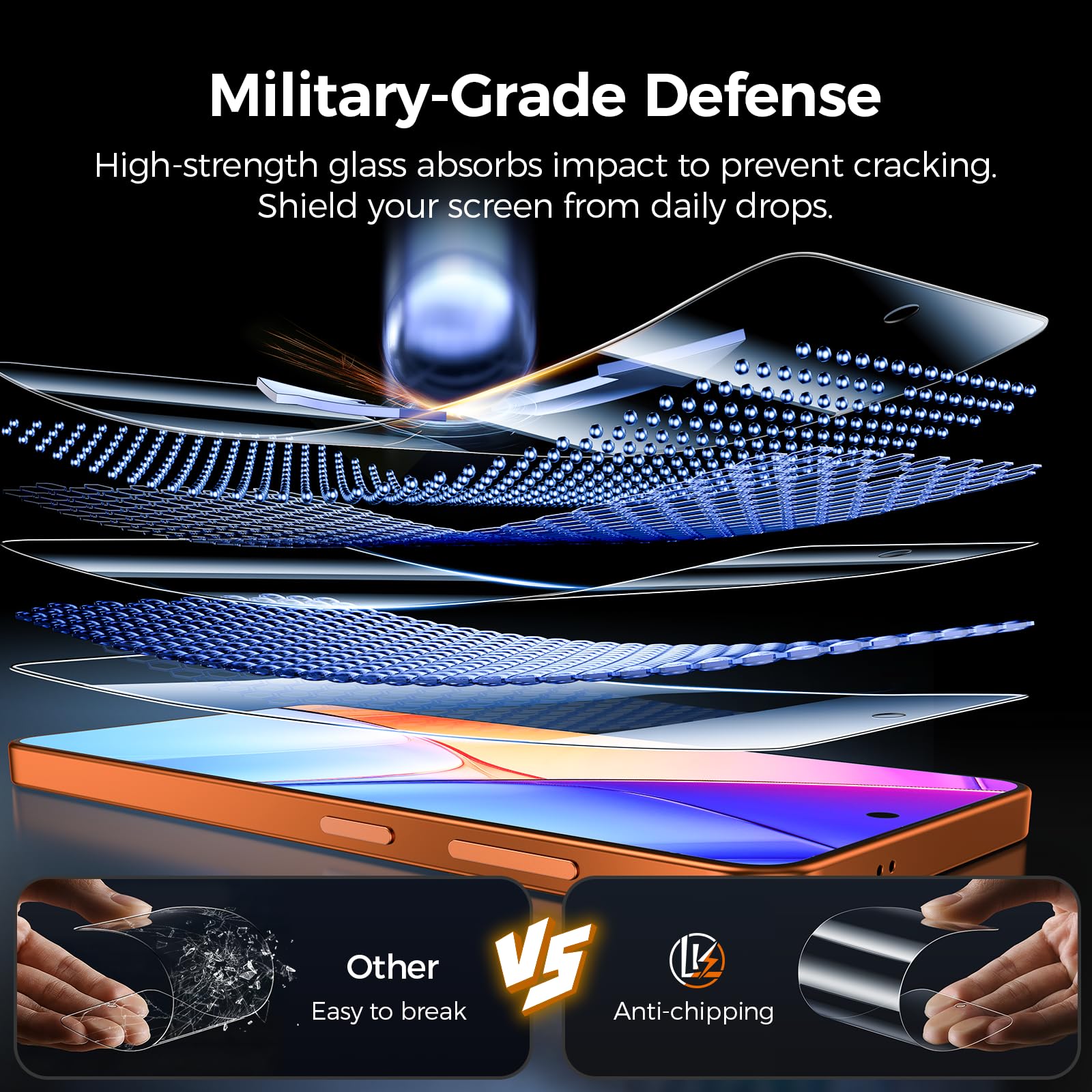 LK 3 Pezzi Vetro Temperato per Samsung Galaxy S26 Ultra, Ultra HD Vetro Protettiva per S26 Ultra, Durezza 9H, Anti Graffio, Senza Bolle, Antiolio, Supporta l'identificazione delle Impronte Digitali