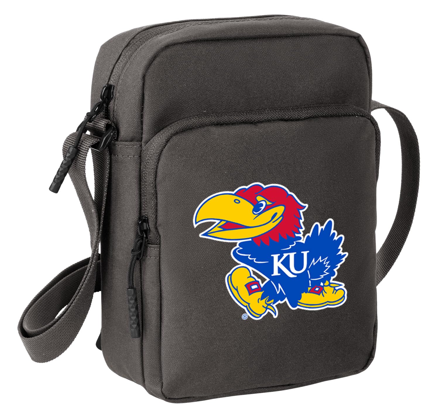 University of Kansas Travel Bag KU Jayhawks Crossbody Sling Pack for Sports Workout Running Festival Waist Pack