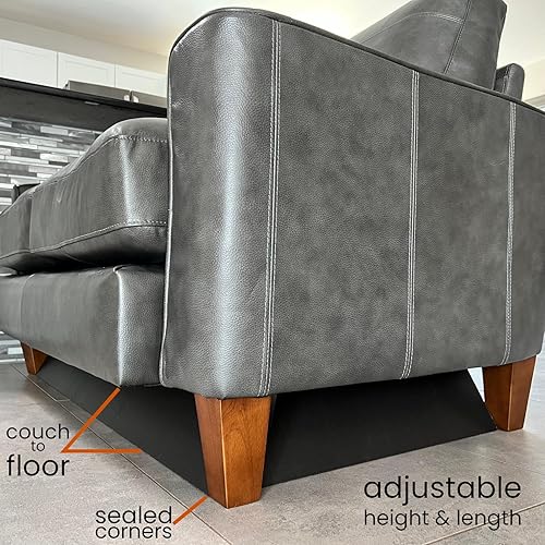 Miniatura 4 de Under Couch Blocker Bloqueador de juguetes mira lo que te has estado perdiendo. Diseño patentado kit de sofá completo, altura y longitud ajustables,