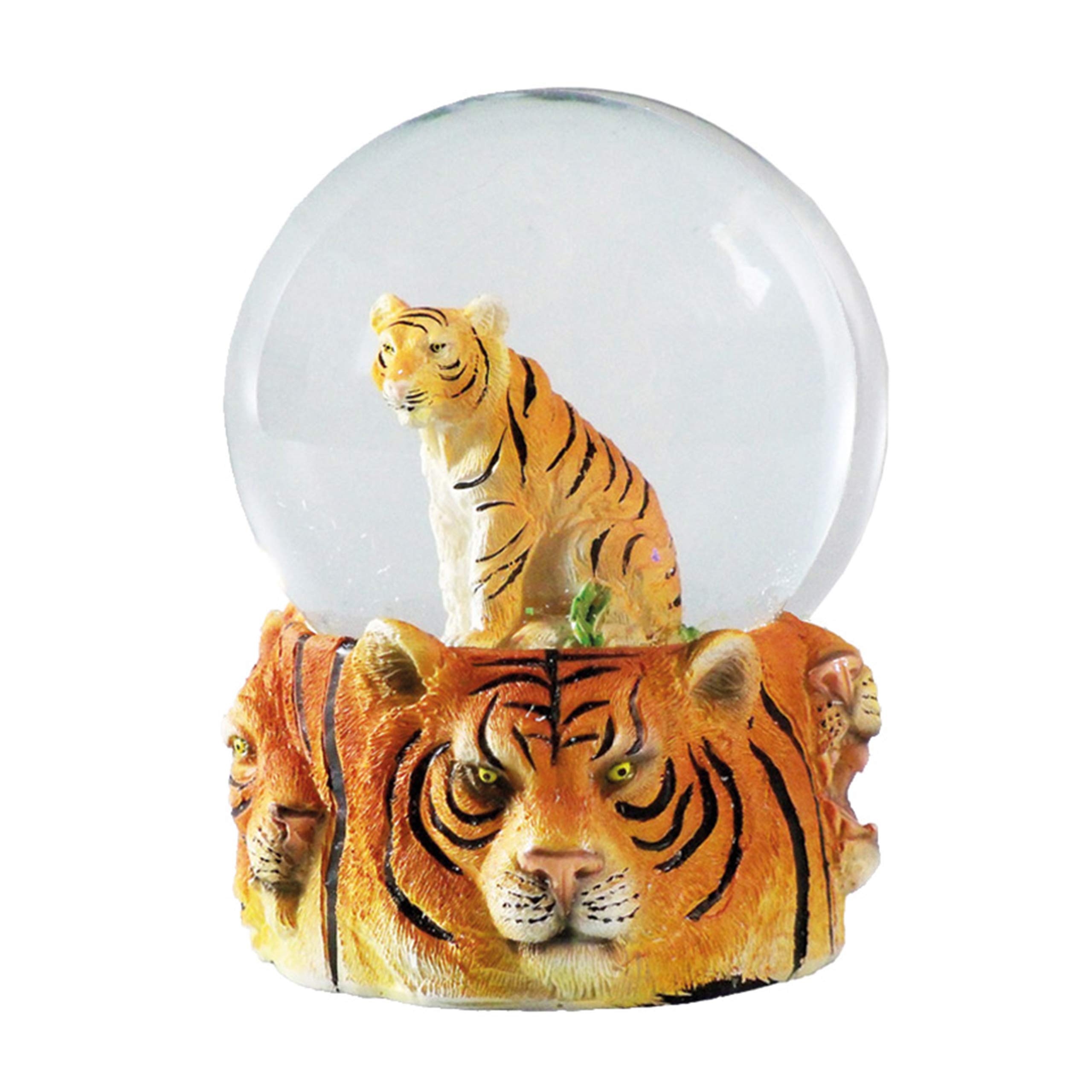 Water Globe - Tiger from Deluxebase. Snow Globe Animal Decor with Tiger Figurines. Glass Glitter Globe with Resin Figurines and Molded Base. Great Home Decorations, Novelty Decor and Tiger Gifts.