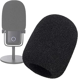 YOUSHARES Pop Filter Used for Wave 1 Mic - Professional Streaming Mic Foam Covers Windscreen to Blocks Out Plosives, Compatible with Elgato Wave:1 Microphone