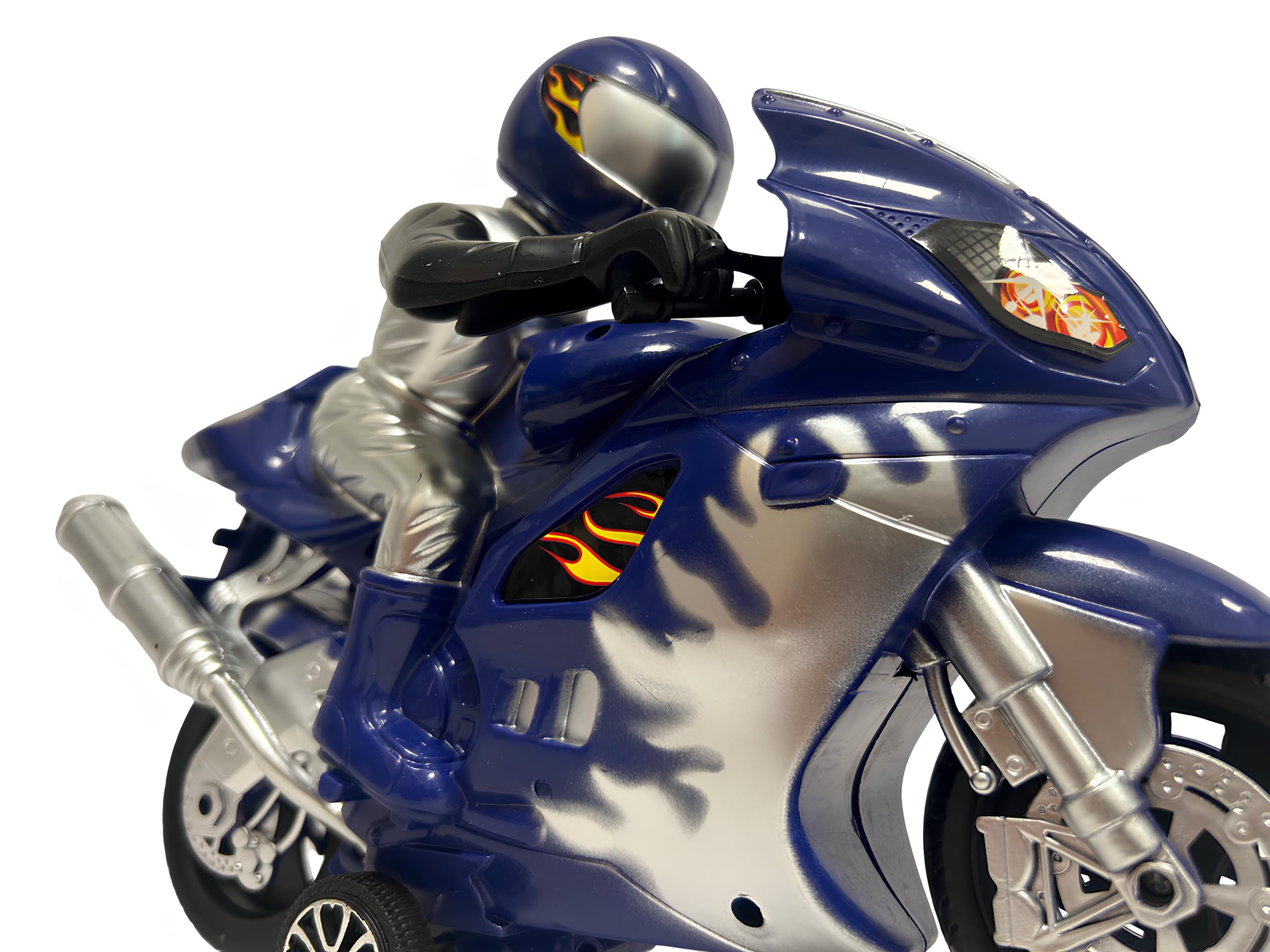 Moto Jouet pour enfants Maxi Moto avec Pilote avec Mouvement Embrayage de Course Super Racing Moto Route Vélo Sport de Route Jouet pour Enfants Couleurs Assorties