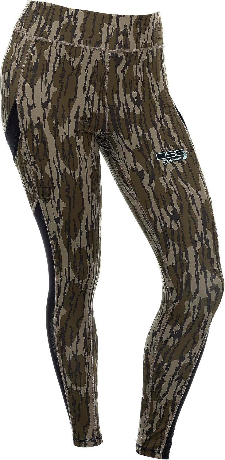 DOING SOMETHING GREAT DSG Outerwear Women's Casual Leggings - High Waisted, 4-Way Stretch, Mesh Side Panels, 4 Pockets