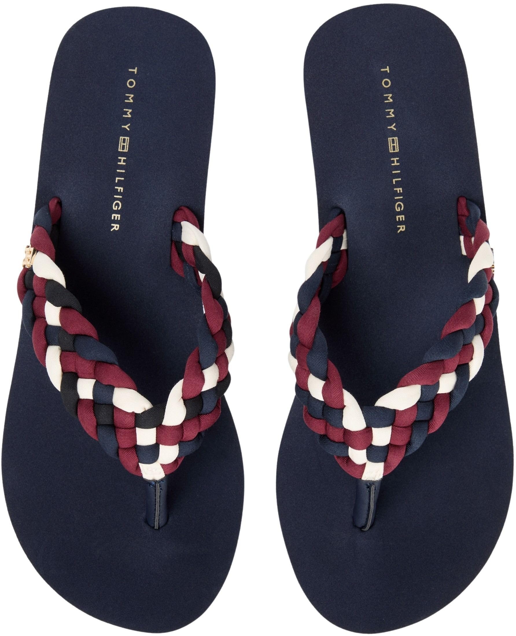 Tommy Hilfiger TH Wedge Braided Summer Sandal Fw0fw09198, Chanclas Mujer