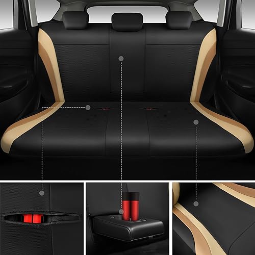 Miniatura 6 de CAR PASS Line Rider - Juego completo de fundas de asiento de automóvil deportivas para asiento de automóvil, esponja compuesta de 0.197 in,