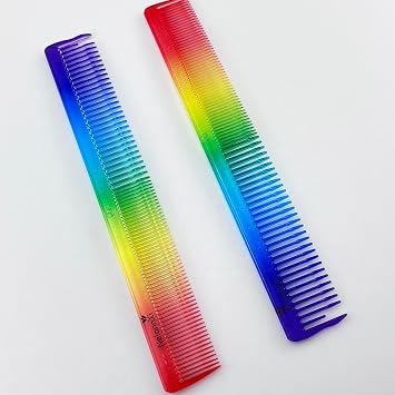 Professional Hair Cutting Comb - Z2 Short Hair Barber Comb with Scale, Heat-Resistant Resin & Carbon Fiber Styling Comb for Men/Women, 18cm Single Piece