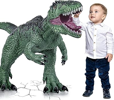 YONGJULE Big Dinosaur Toys for Boys, 29 inch Large Giganotosaurus Dinosaur Toys, Giant Soft Dinosaur Toys for Kids 3-5, Toddler Jumbo Dinosaur Birthday Gifts, Dinosaur Party Favors