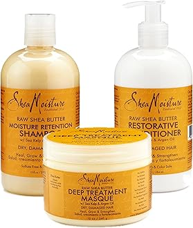 Raw Shea Butter Restorative Shampoo, Conditioner and Deep Treatment Masque