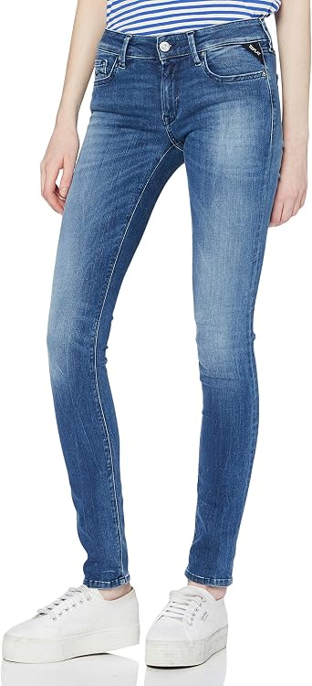 REPLAY Luz Vaqueros Skinny para Mujer: Amazon.es: Ropa