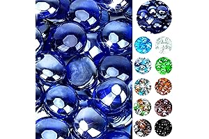 onlyfire 1/2 Inch Reflective Fire Glass Beads for Fire Pits and Fireplaces...