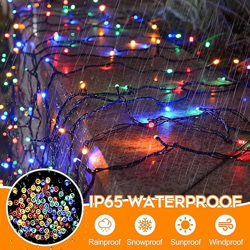 Miniatura 4 de Guirnalda de 800 luces led para Halloween enchufables, con 8 modos y temporizador, para fiestas de carnaval, decoración de jardín interior al aire