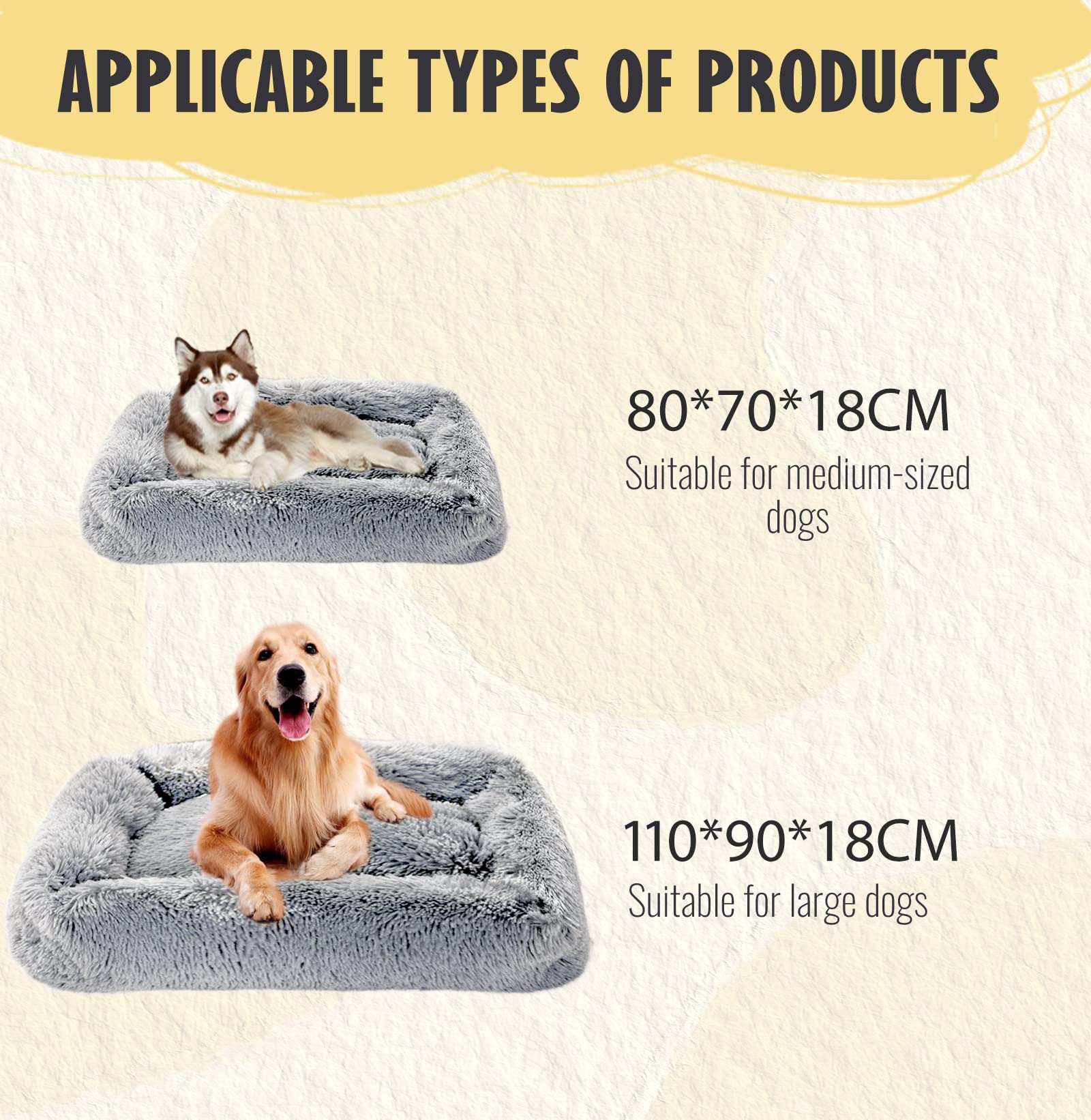 Mateju Hundebett Flauschig - Rutschfeste Kuschelhöhle Für Hunde & Katzen