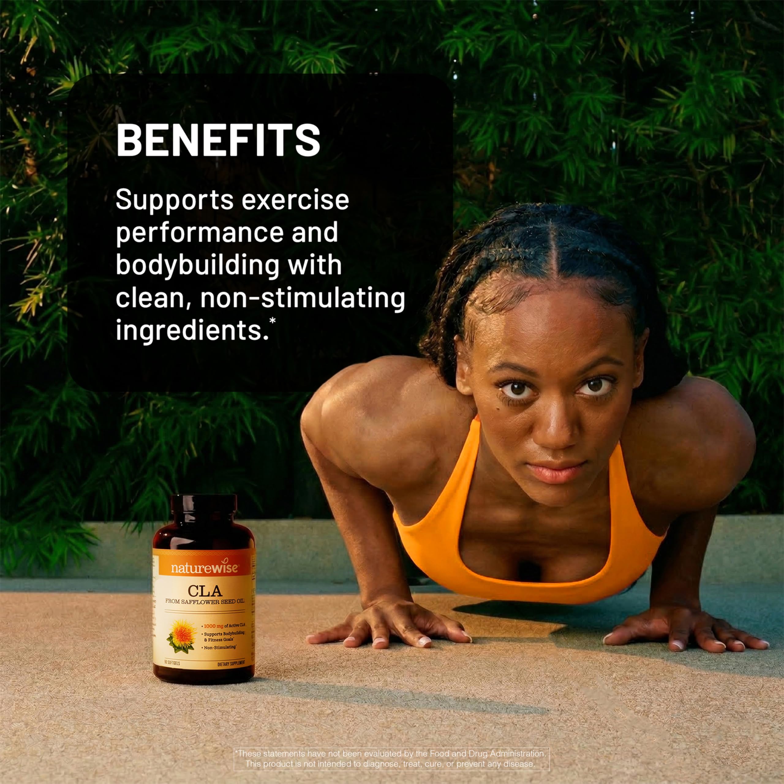 NatureWise CLA 1250 - Conjugated Linoleic Acid Supplement for Women and Men, Not Stimulating, Supports Healthy Weight, Fitness Goals - Non-GMO, Gluten Free - 90 Softgels[1-Month Supply] — Amazon image 2