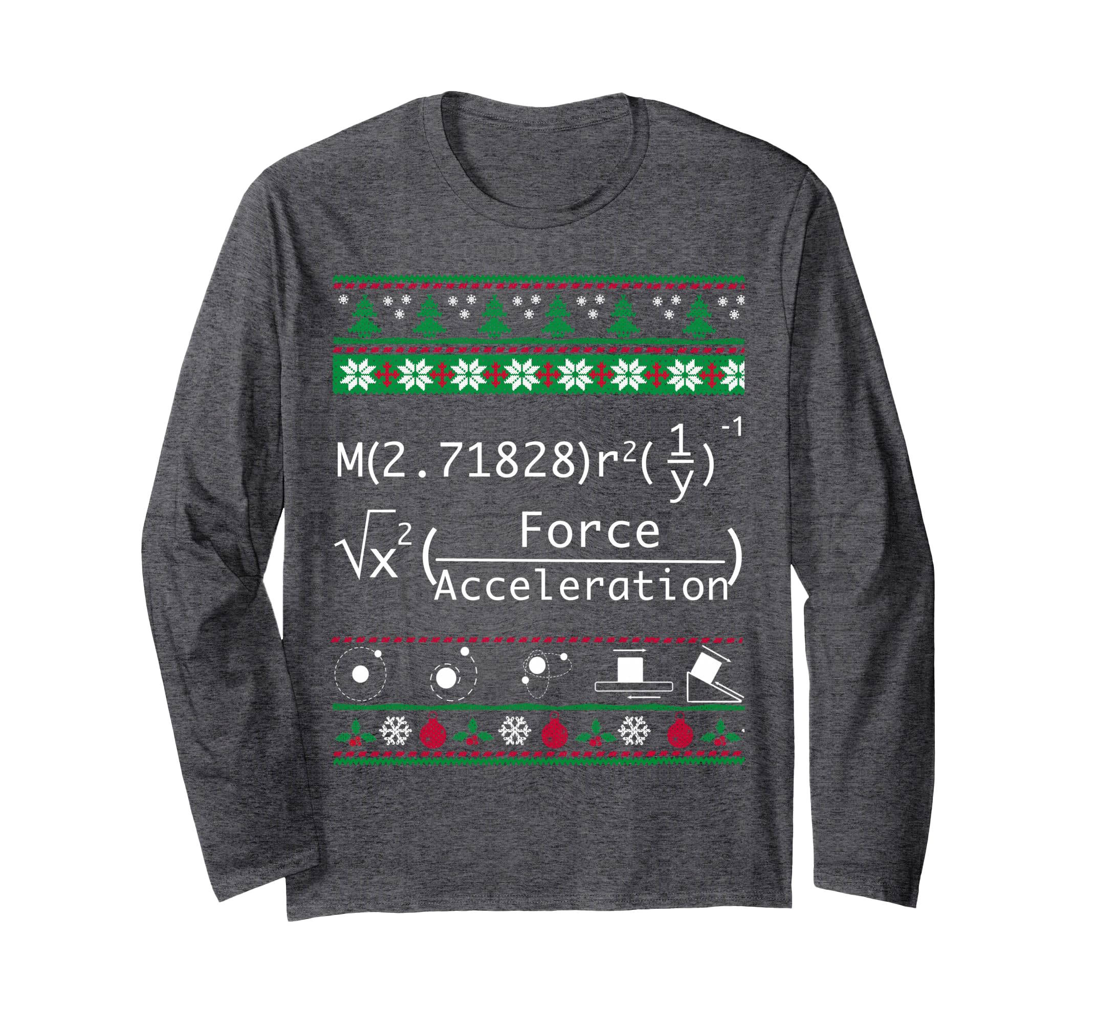 Funny Physics Christmas Sweater Shirt-Merry Xmas in Physics