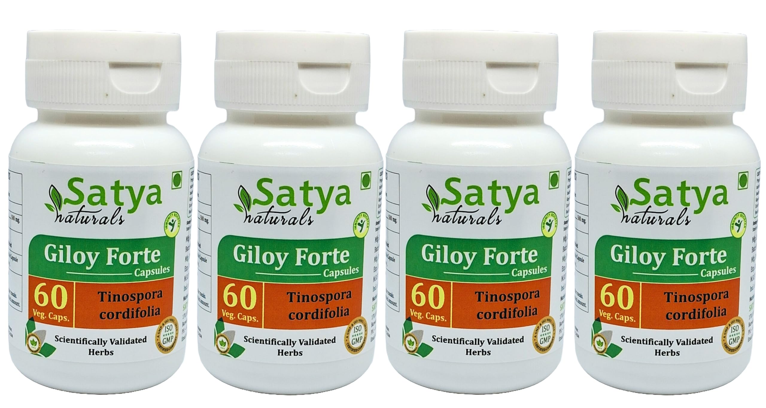 Tinospora Cordifolia (Giloy, Guduchi) Extract Capsules | Highest Potency, 100% Herbal Product | Pack of 60 X 500 mg. Veg. Capsules (Pack of1 Bottle) — Amazon image 6