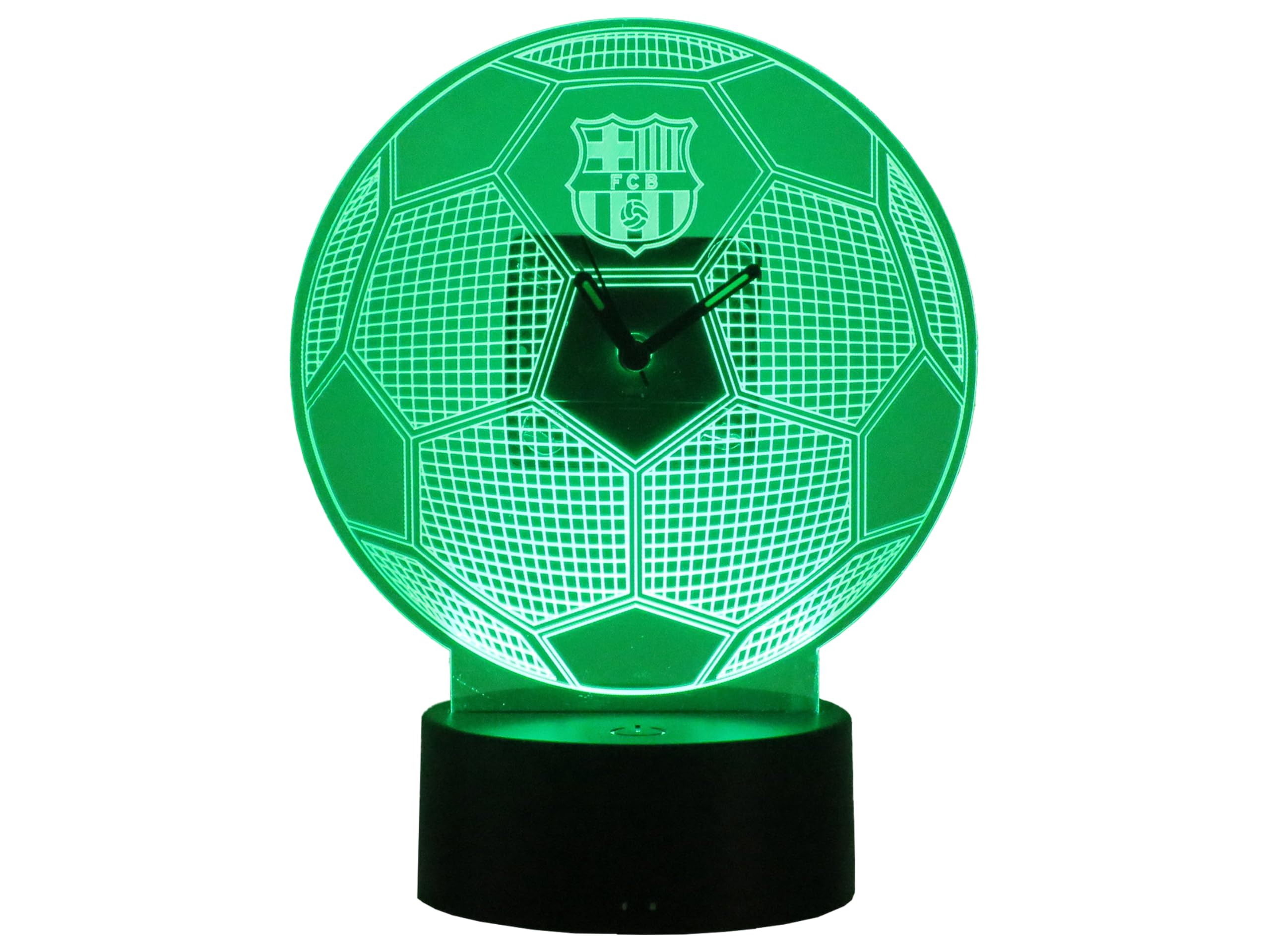 FC Barcelona Despertador con Luz Metacrilato Transparente Producto Oficial