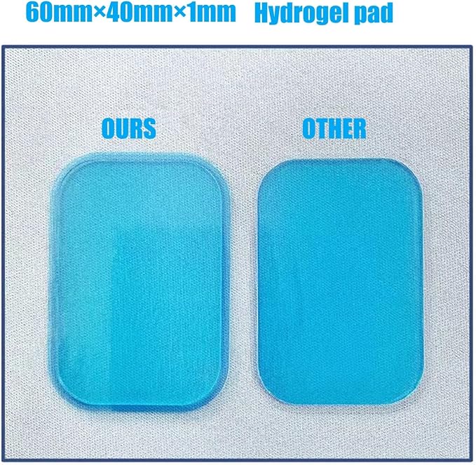 50 Piezas Parches de Gel para Electroestimulador Abdominal miniatura 3