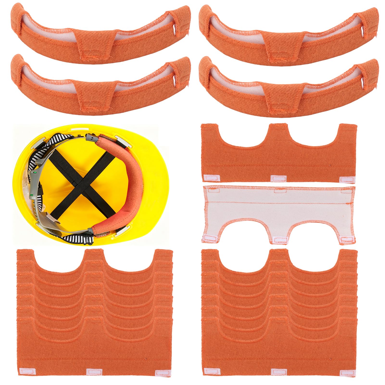 Yosoo Health Gear Lot de 20 Bandeaux de Transpiration pour Casque de Soudage, Réutilisables pour Casque de Soudage, Bandeau de Protection Lavable et Interchangeable