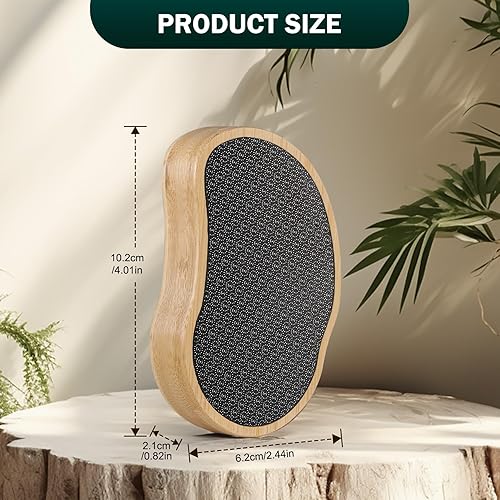 Miniatura 20 de FVION Lima de pie removedor de callos afeitadora de talón agrietado - Lima de pedicura de doble cara/raspador de pies para pies húmedos y secos Verde