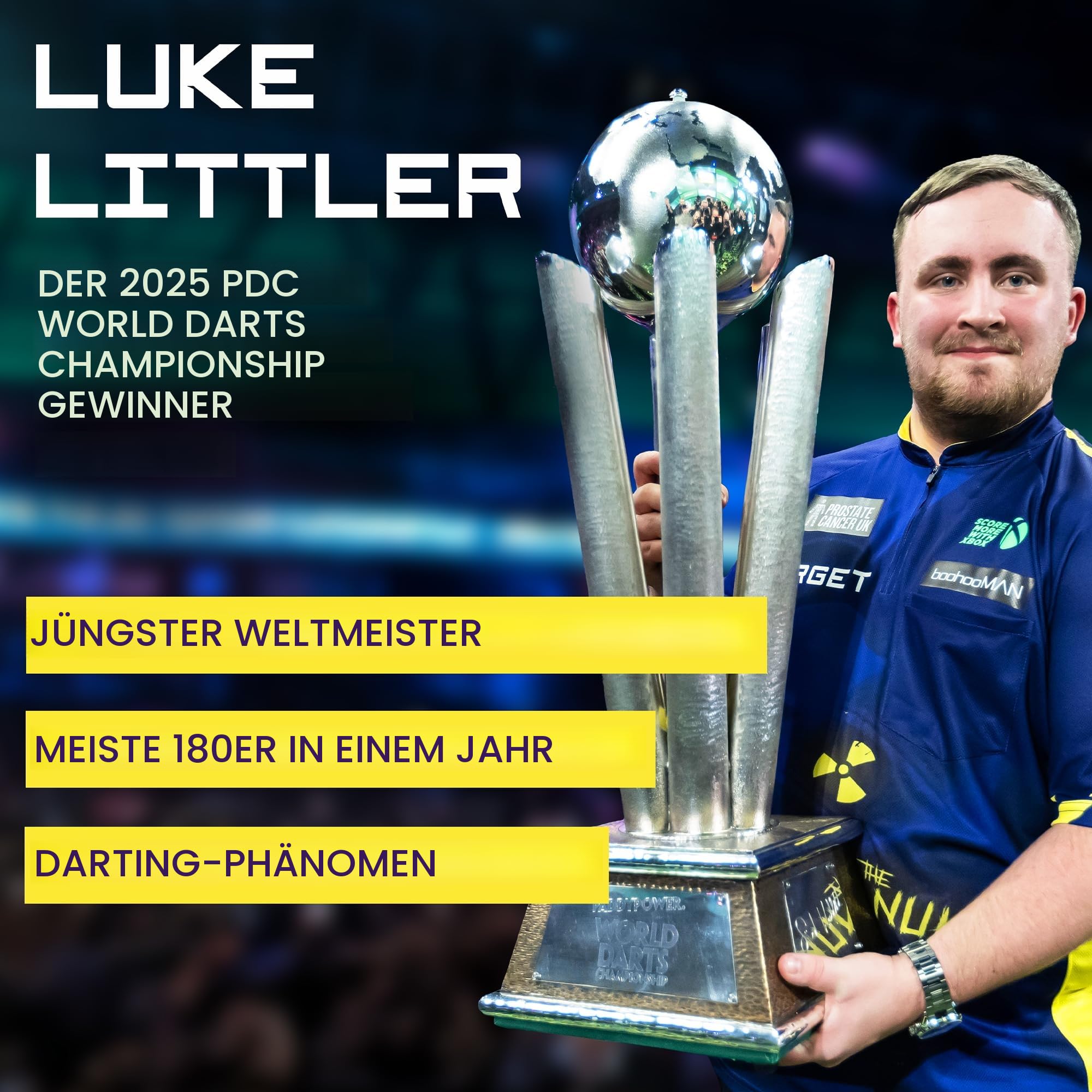 Target Darts Luke Littler Gen 1 Soft Tip Darts 19g 90% Tungsten Pixel Tip Set Player Edition Elektronisches Dart Set Pro Grip Shafts Nr. 2 Flights Dartpfeile mit Kunststoffspitze Dart Pfeile