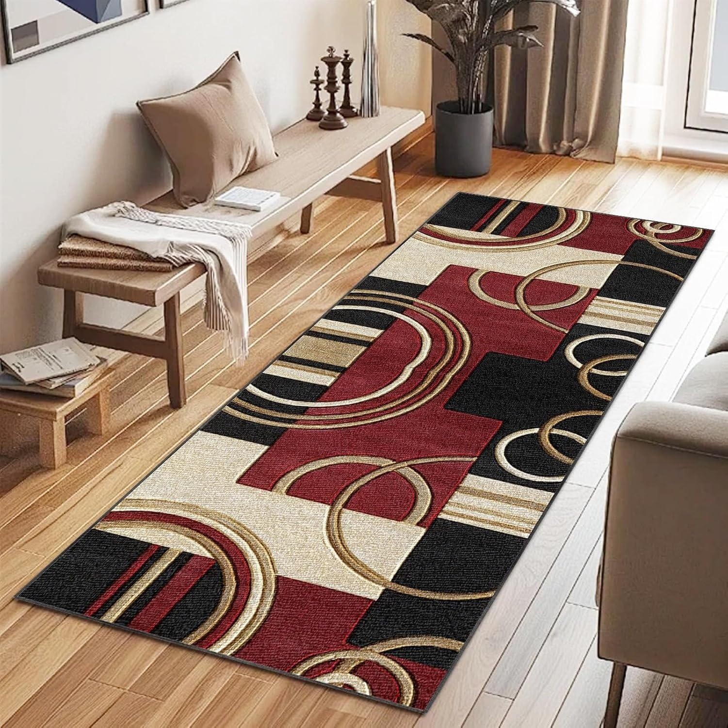 Alfombra Corredera Lavable Antideslizante Absorbente, 429-a, 70 x 350 cm
