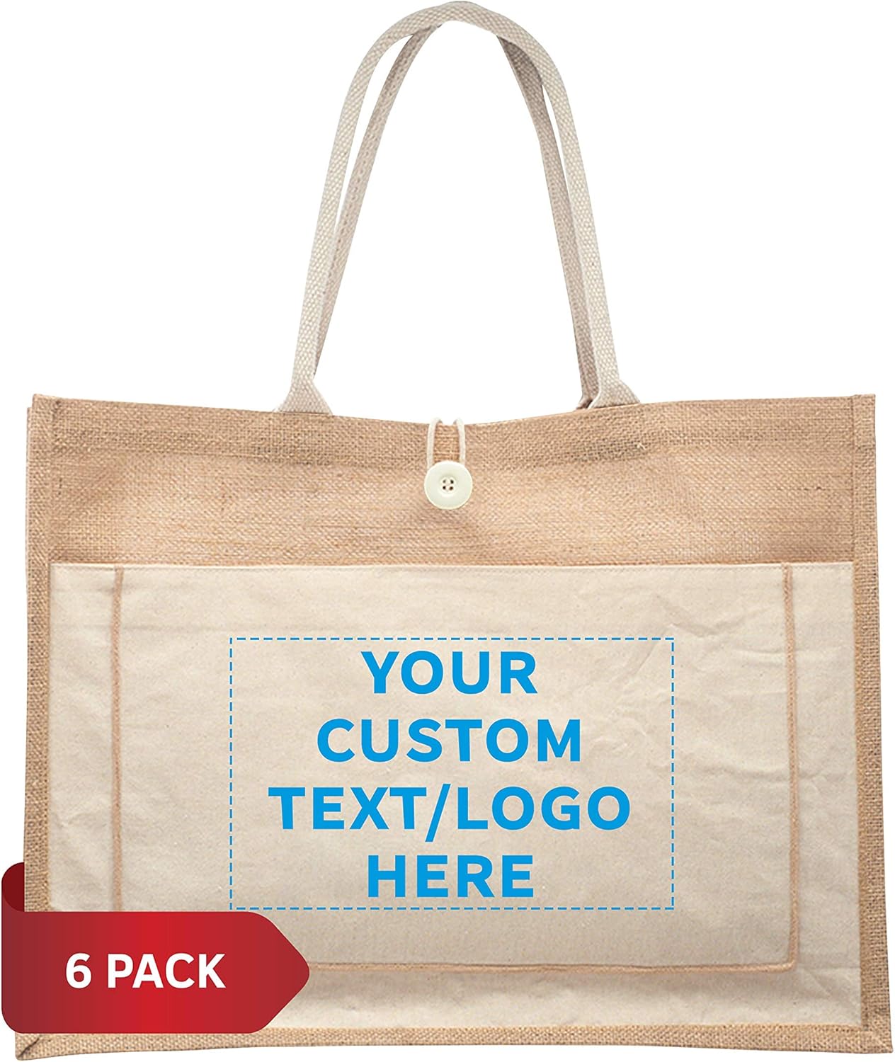 Personalized Custom Jute Tote Bags with Cotton Kuwait Ubuy