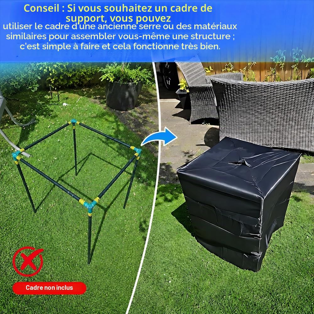 NAVESO Abri Pompe Piscine, Abri Pompe Piscine Hors Sol, Cache Pompe Piscine pour Pompe De Piscine Intex Krystal Clear, Cache Pompe pour Pompe Piscine Filtre à Sable (84x61x86cm)