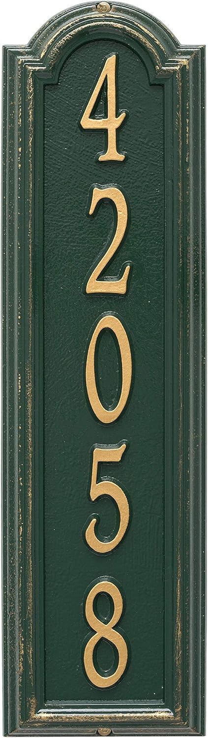 Whitehall Products Personalized Manchester Vertical Wall Plaque