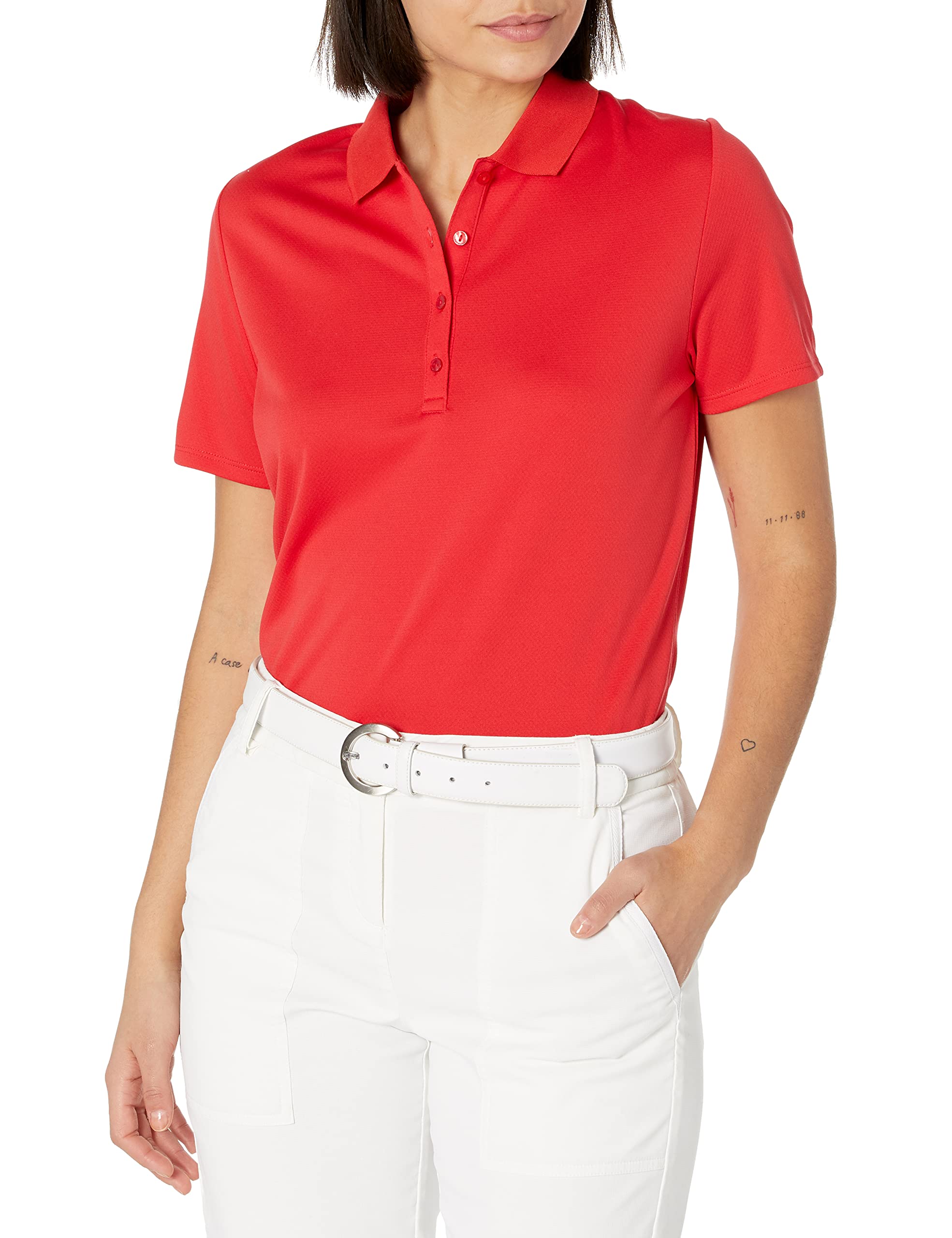 Callaway Solid Swing Tech Short Sleeve Golf Polo Shirt Polo Donna
