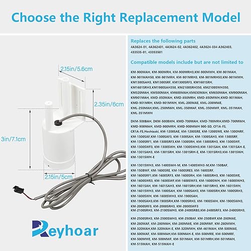 Miniatura 2 de 4A3624-03 - Pieza de repuesto para interruptor de flotador para máquinas de hielo Hoshizaki por Rayhoor - Reemplaza 4A3624-01 4A362401 4A3624-02